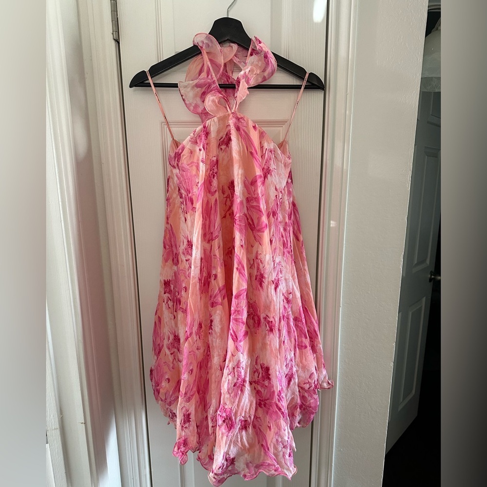 Anthropologie x Mandira Wirk Floral Halter Swing Dress - Picture 4 of 6
